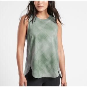 ATHLETA Sleeveless Round Neck Zephyr‎ Refined Tank Top Small Green NWOT